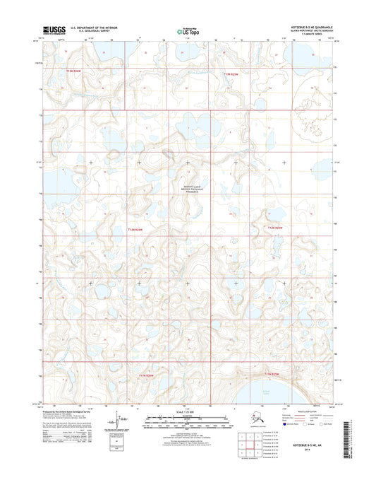 Kotzebue B-5 NE Alaska US Topo Map Image