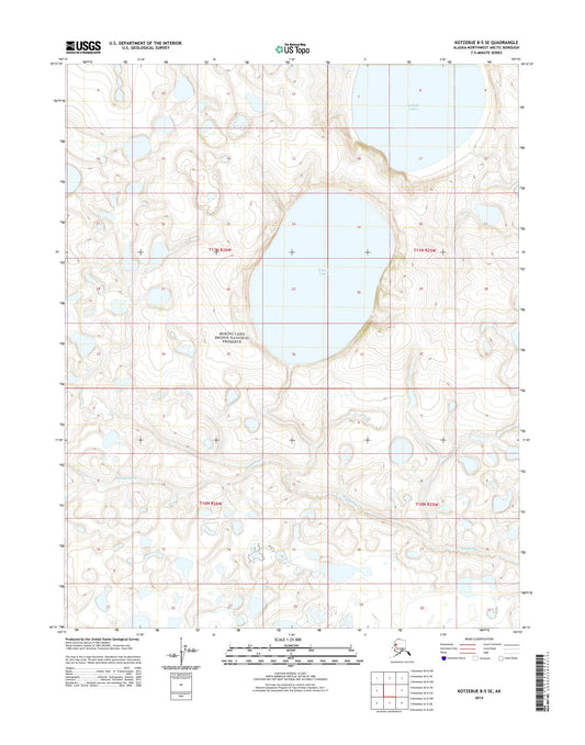 Kotzebue B-5 SE Alaska US Topo Map Image