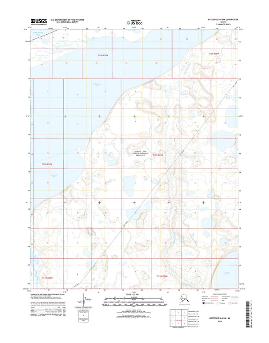Kotzebue B-6 NW Alaska US Topo Map Image