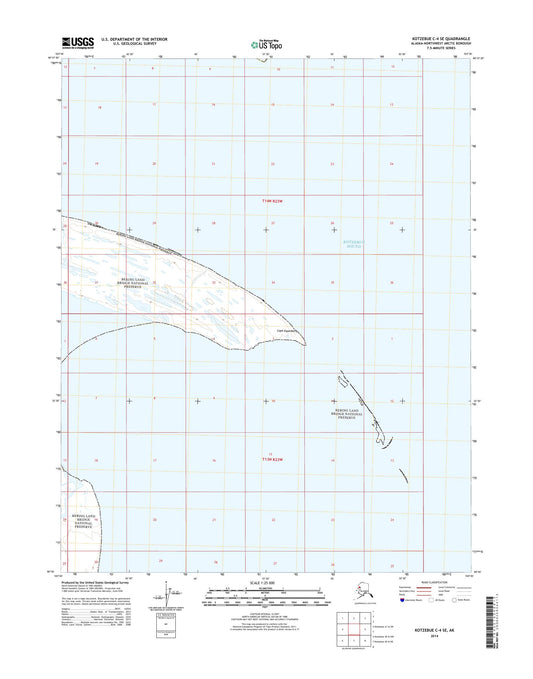 Kotzebue C-4 SE Alaska US Topo Map Image