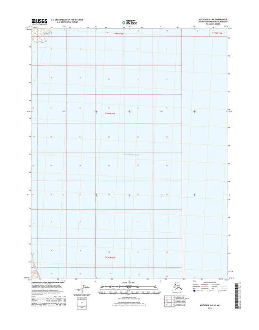 Kotzebue D-1 NE Alaska US Topo Map Image