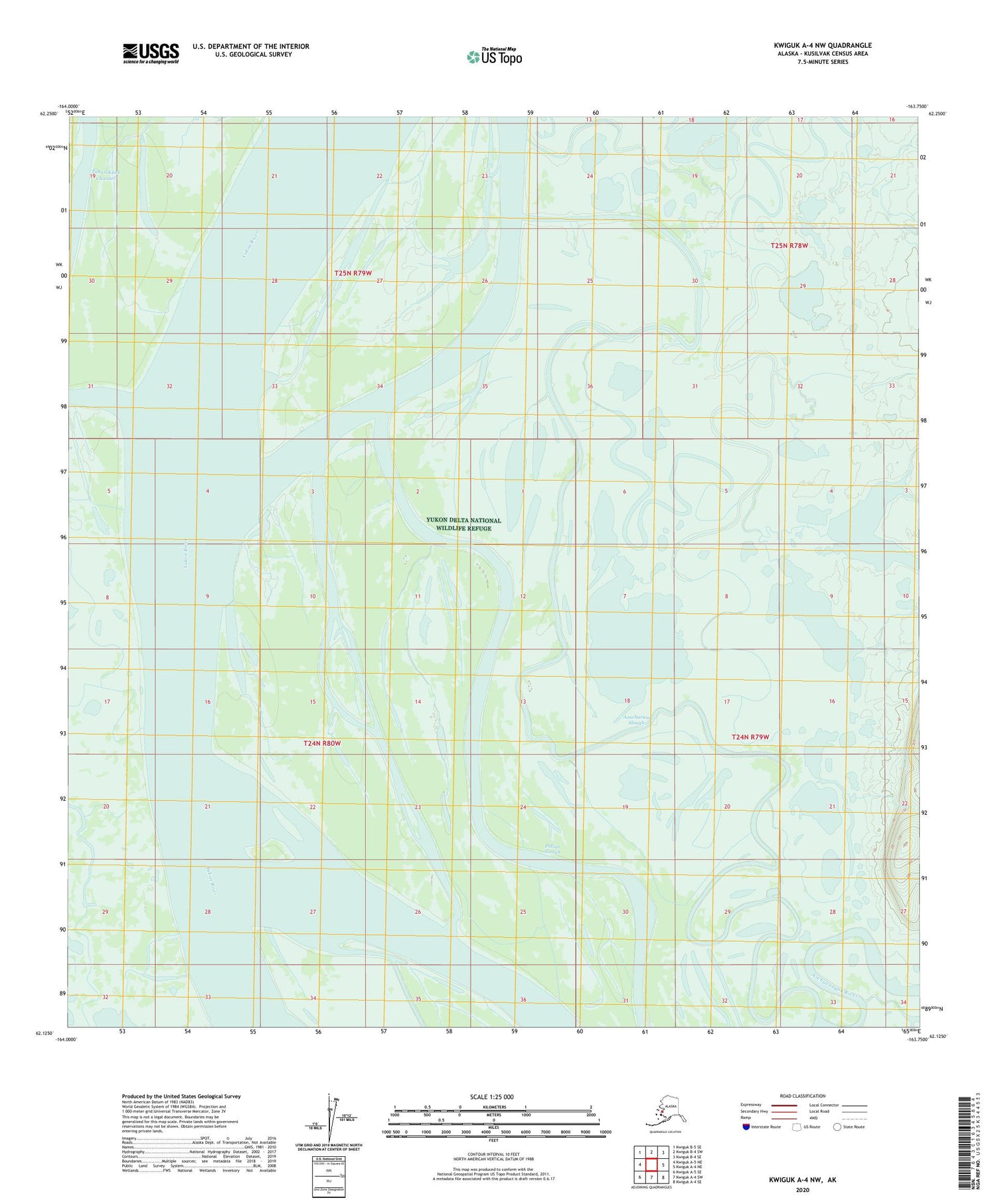 Kwiguk A-4 NW Alaska US Topo Map Image
