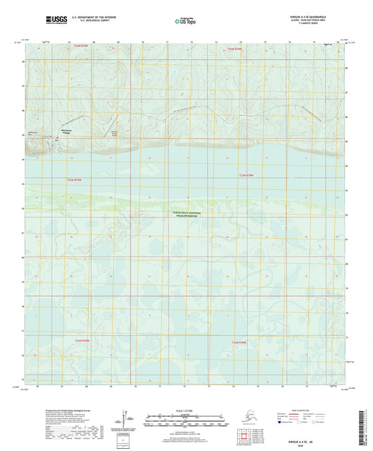 Kwiguk A-4 SE Alaska US Topo Map Image