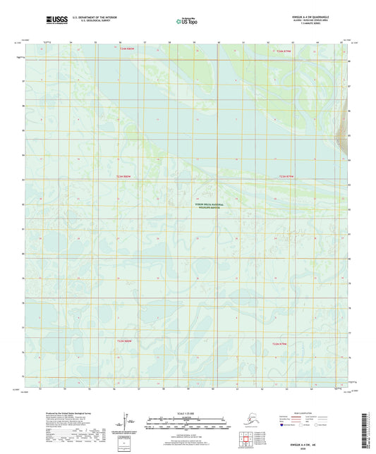 Kwiguk A-4 SW Alaska US Topo Map Image
