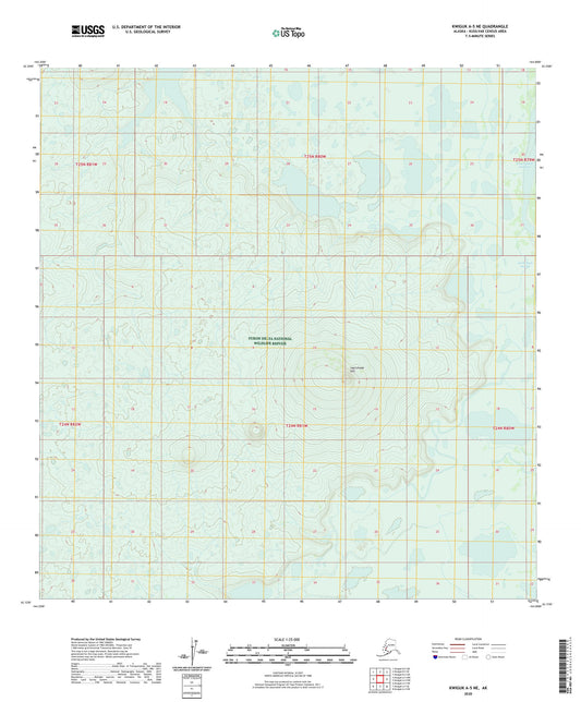 Kwiguk A-5 NE Alaska US Topo Map Image