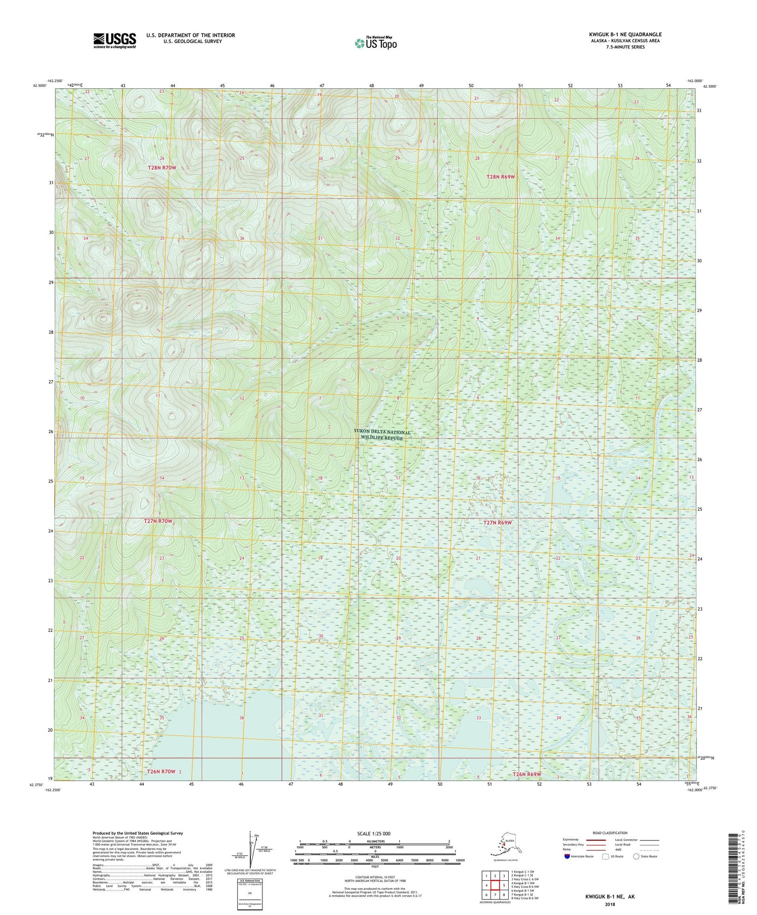 Kwiguk B-1 NE Alaska US Topo Map Image