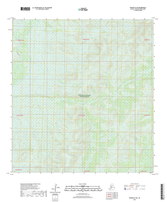 Kwiguk B-2 NE Alaska US Topo Map Image