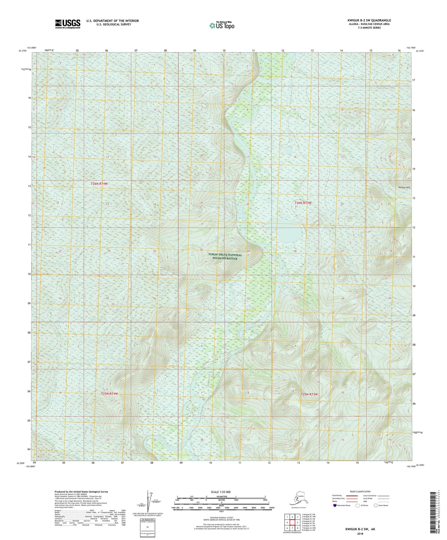 Kwiguk B-2 SW Alaska US Topo Map Image