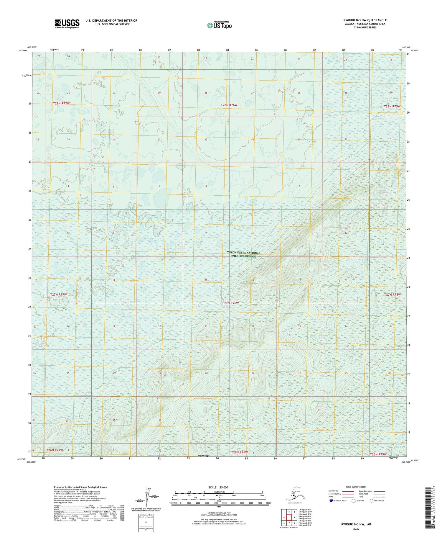 Kwiguk B-3 NW Alaska US Topo Map Image