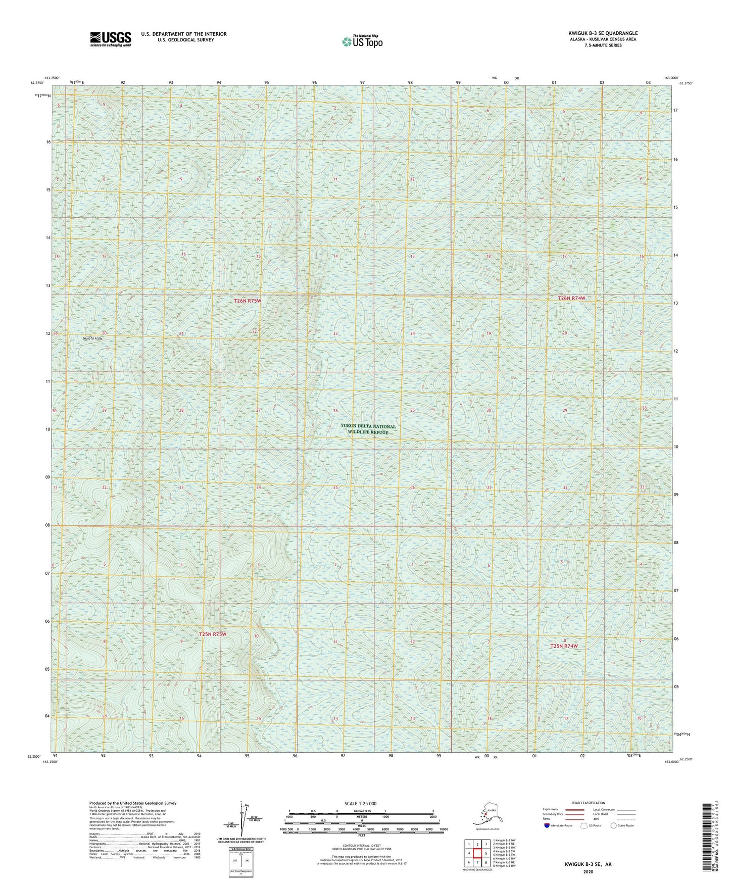 Kwiguk B-3 SE Alaska US Topo Map Image