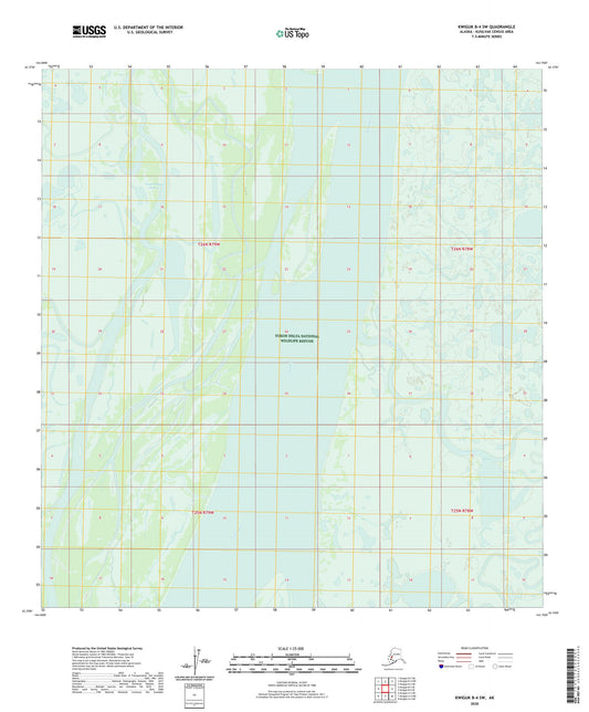 Kwiguk B-4 SW Alaska US Topo Map Image