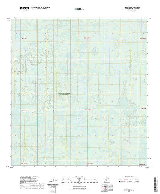 Kwiguk B-5 NE Alaska US Topo Map Image