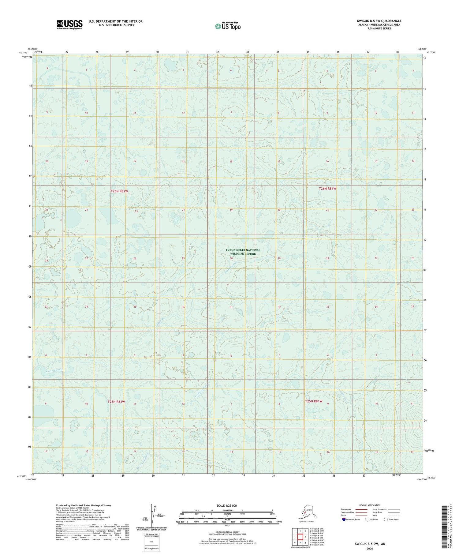 Kwiguk B-5 SW Alaska US Topo Map Image