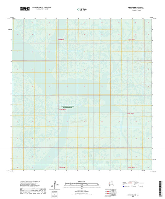 Kwiguk B-6 NE Alaska US Topo Map Image