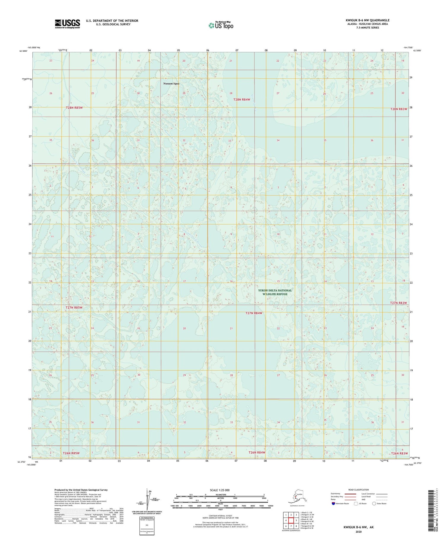 Kwiguk B-6 NW Alaska US Topo Map Image