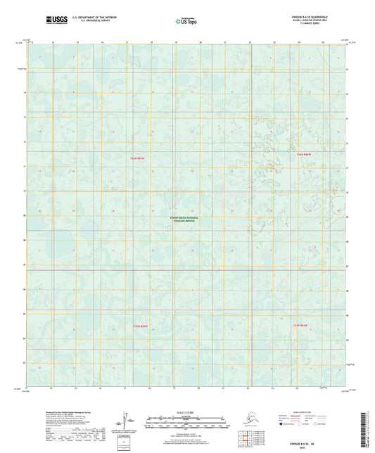 Kwiguk B-6 SE Alaska US Topo Map Image