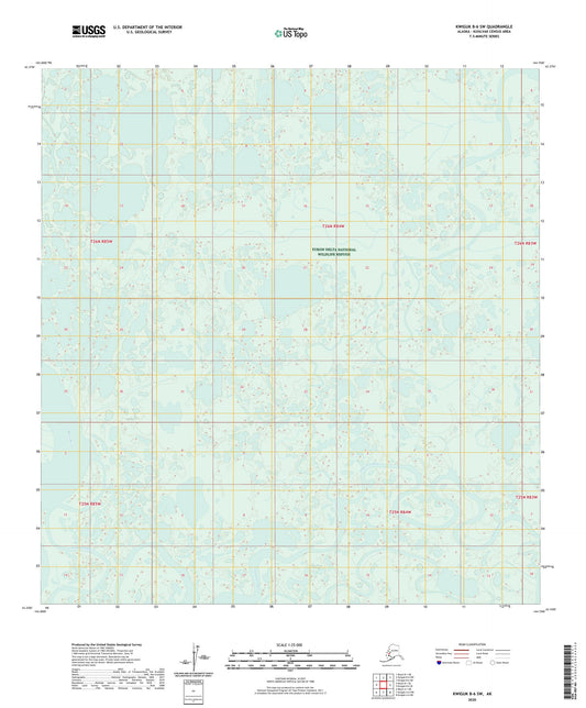 Kwiguk B-6 SW Alaska US Topo Map Image