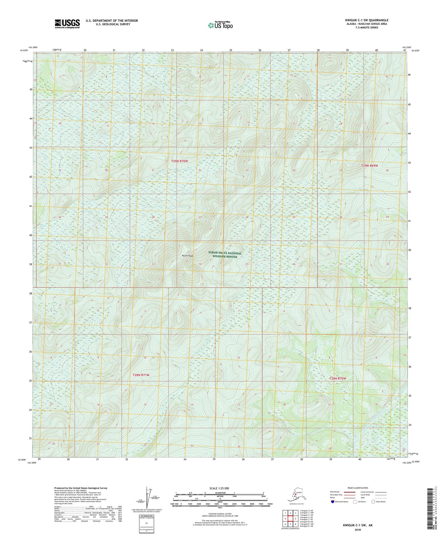 Kwiguk C-1 SW Alaska US Topo Map Image