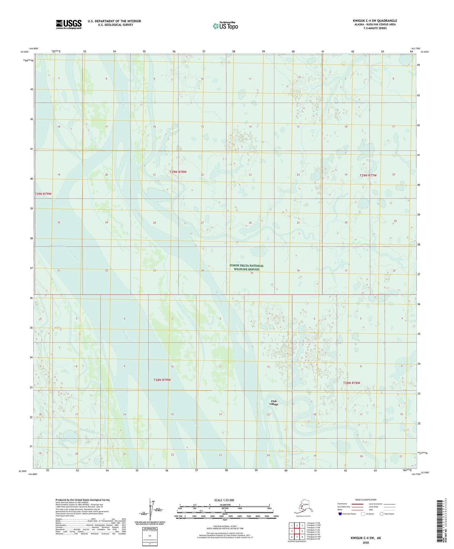 Kwiguk C-4 SW Alaska US Topo Map Image