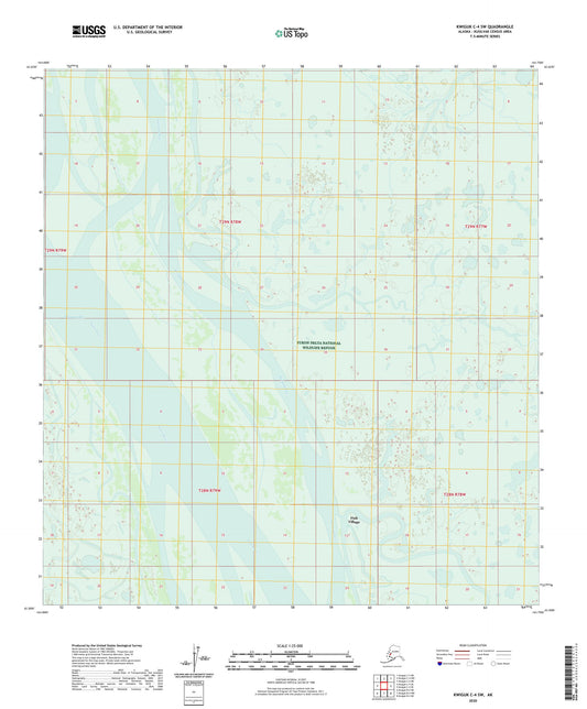 Kwiguk C-4 SW Alaska US Topo Map Image