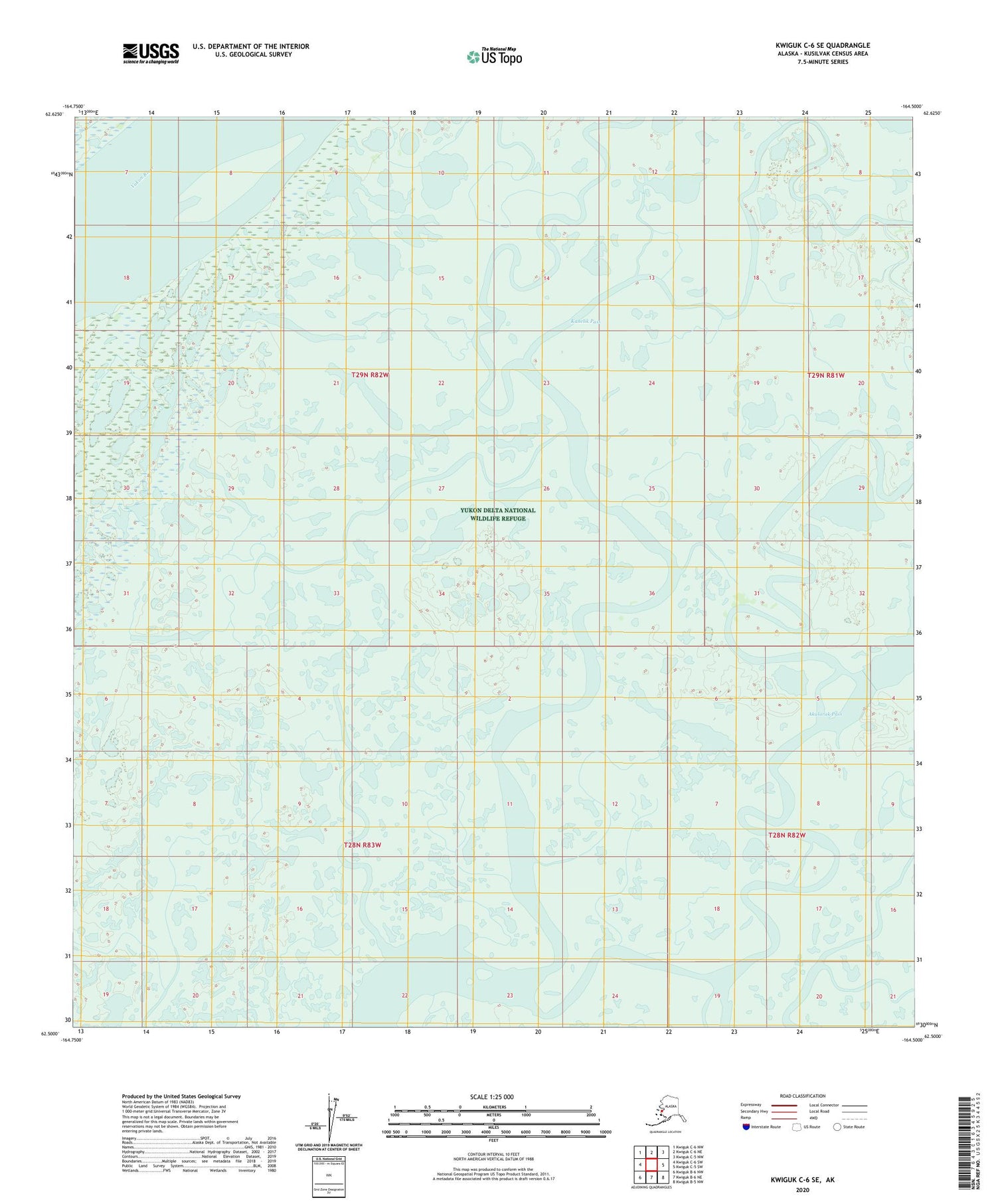 Kwiguk C-6 SE Alaska US Topo Map Image