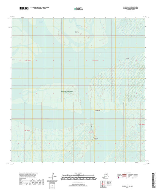 Kwiguk C-6 SW Alaska US Topo Map Image