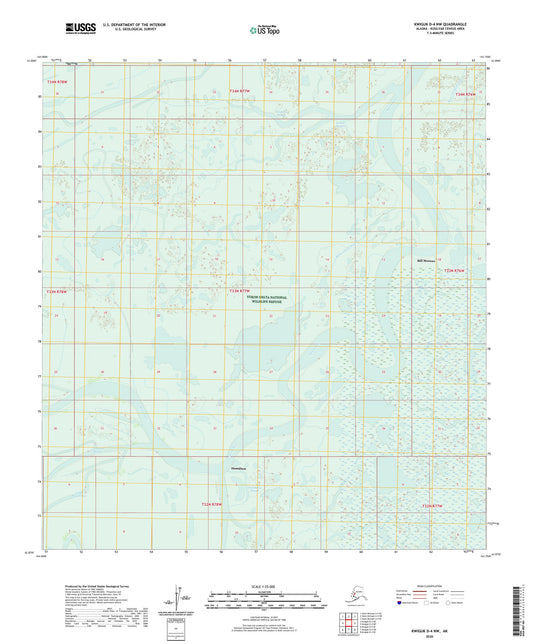 Kwiguk D-4 NW Alaska US Topo Map Image