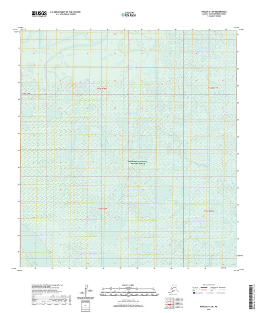 Kwiguk D-4 SW Alaska US Topo Map Image