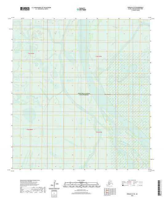 Kwiguk D-5 SE Alaska US Topo Map Image