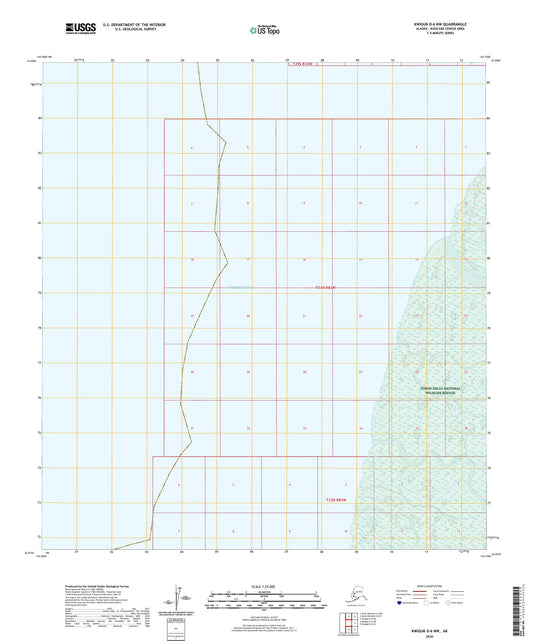 Kwiguk D-6 NW Alaska US Topo Map Image