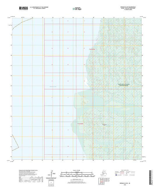 Kwiguk D-6 SW Alaska US Topo Map Image