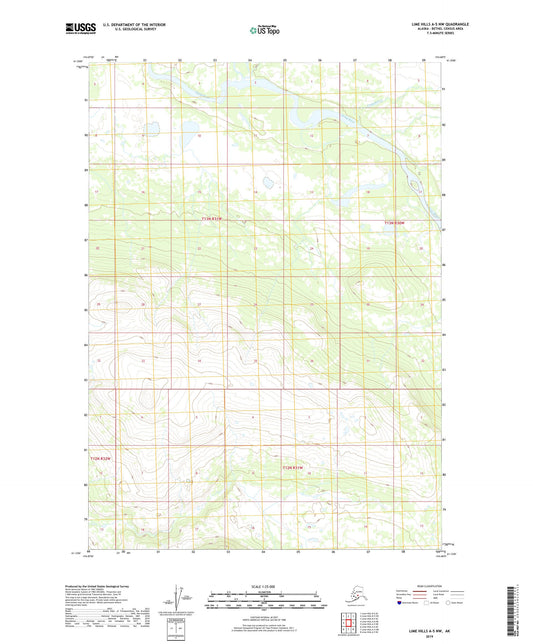 Lime Hills A-5 NW Alaska US Topo Map Image
