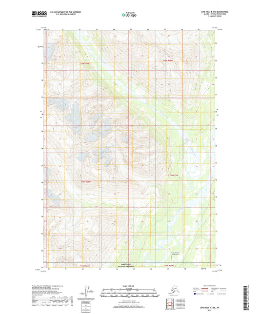 Lime Hills B-3 SE Alaska US Topo Map Image