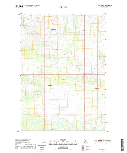 Lime Hills B-6 SE Alaska US Topo Map Image