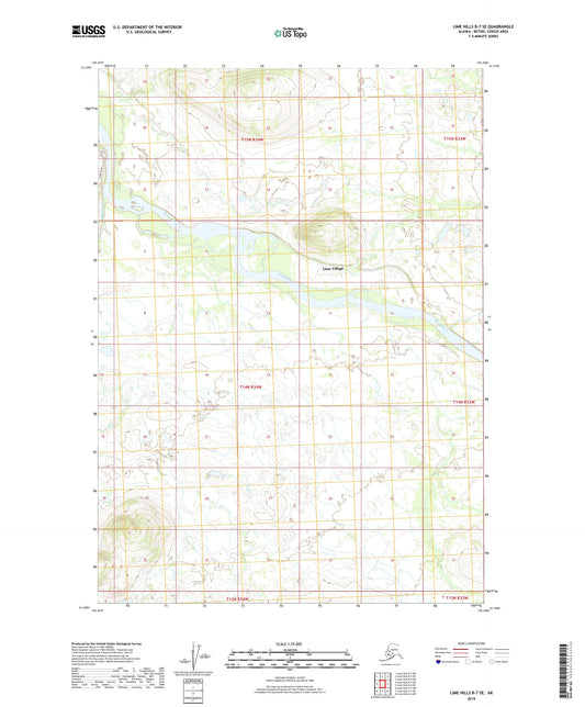 Lime Hills B-7 SE Alaska US Topo Map Image