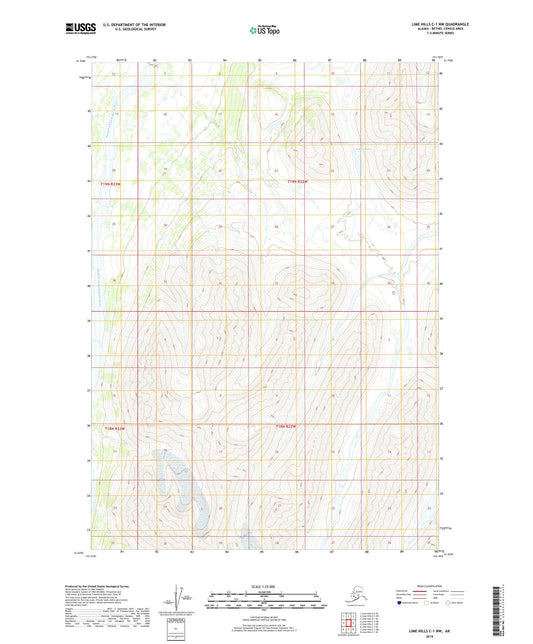 Lime Hills C-1 NW Alaska US Topo Map Image