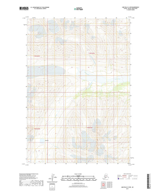 Lime Hills C-2 NW Alaska US Topo Map Image