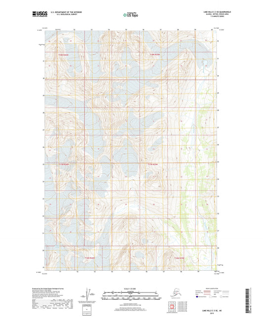 Lime Hills C-3 SE Alaska US Topo Map Image