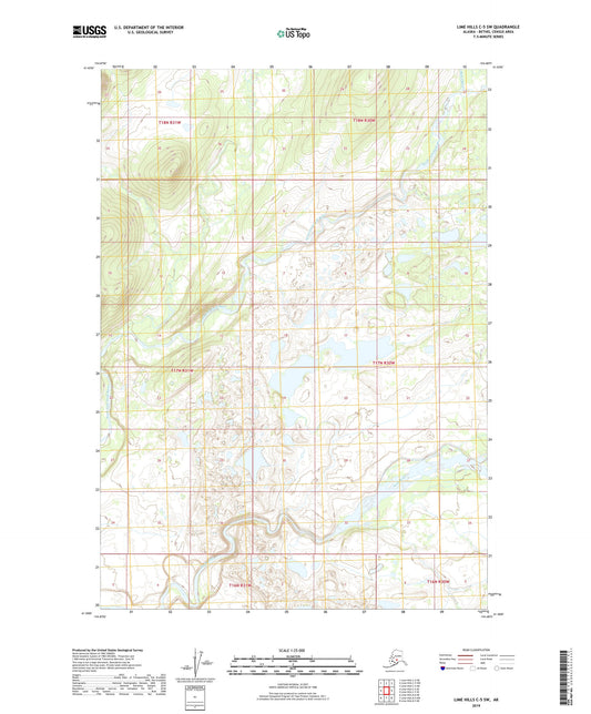 Lime Hills C-5 SW Alaska US Topo Map Image