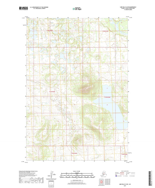 Lime Hills C-8 SE Alaska US Topo Map Image