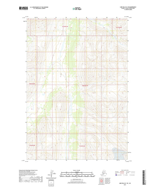 Lime Hills D-1 SE Alaska US Topo Map Image