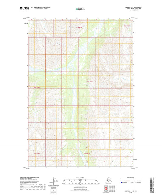 Lime Hills D-2 SE Alaska US Topo Map Image
