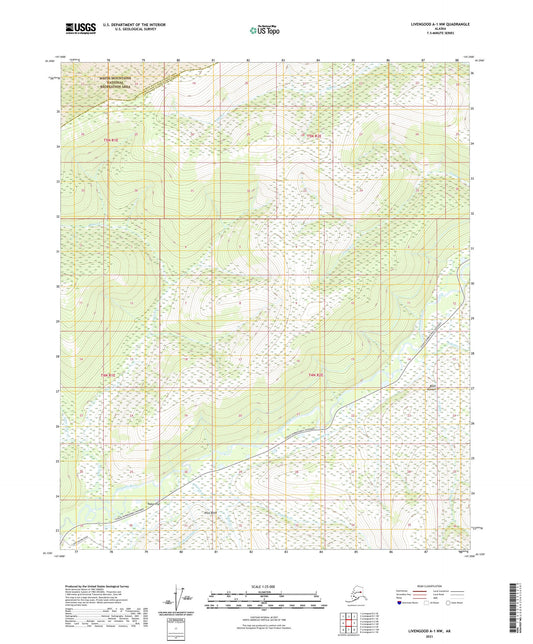 Livengood A-1 NW Alaska US Topo Map Image
