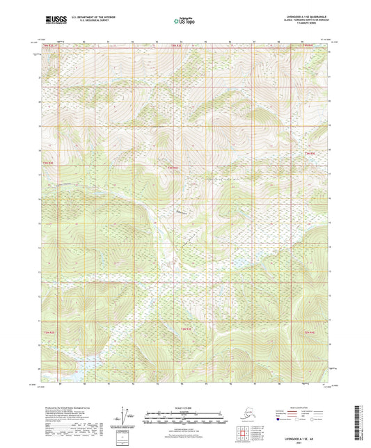 Livengood A-1 SE Alaska US Topo Map Image
