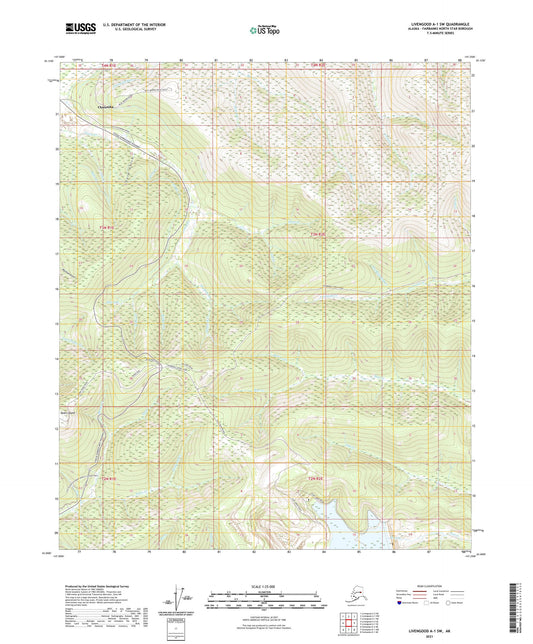 Livengood A-1 SW Alaska US Topo Map Image