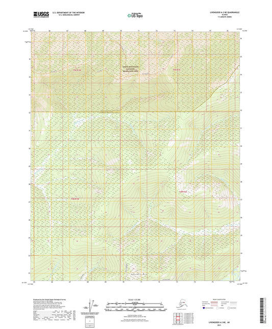 Livengood A-2 NE Alaska US Topo Map Image
