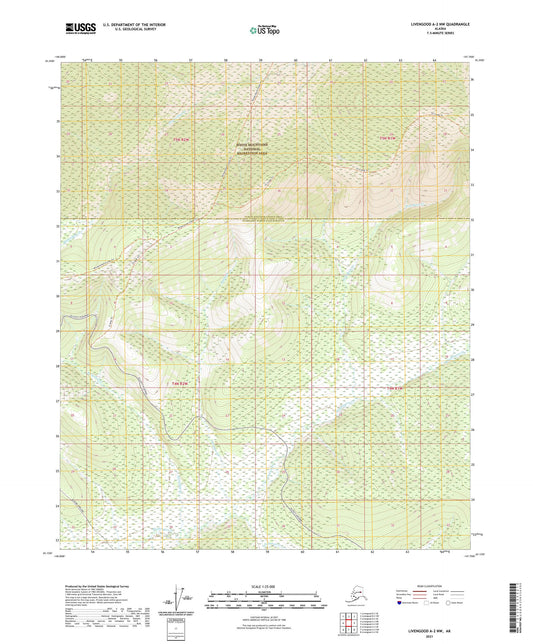 Livengood A-2 NW Alaska US Topo Map Image