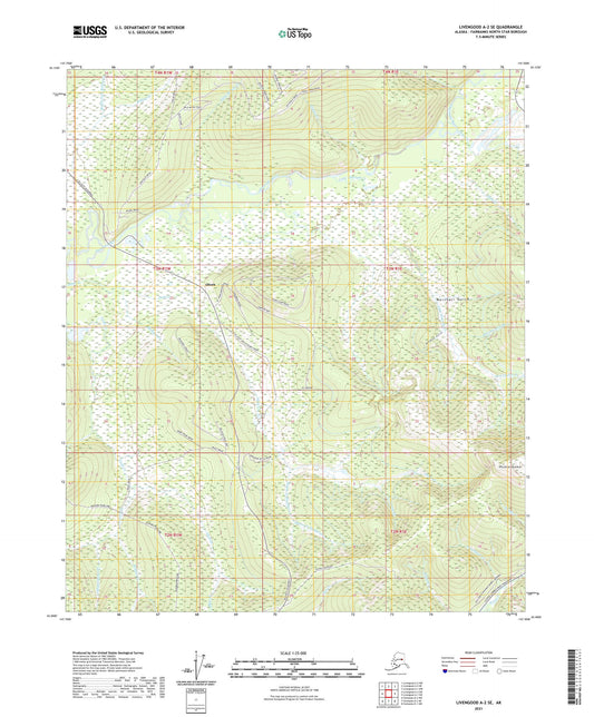 Livengood A-2 SE Alaska US Topo Map Image