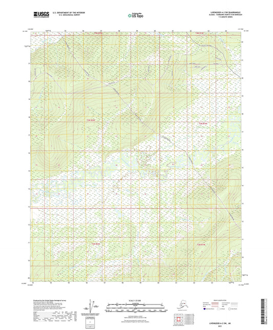 Livengood A-2 SW Alaska US Topo Map Image