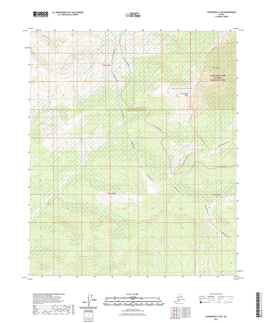 Livengood A-3 NE Alaska US Topo Map Image